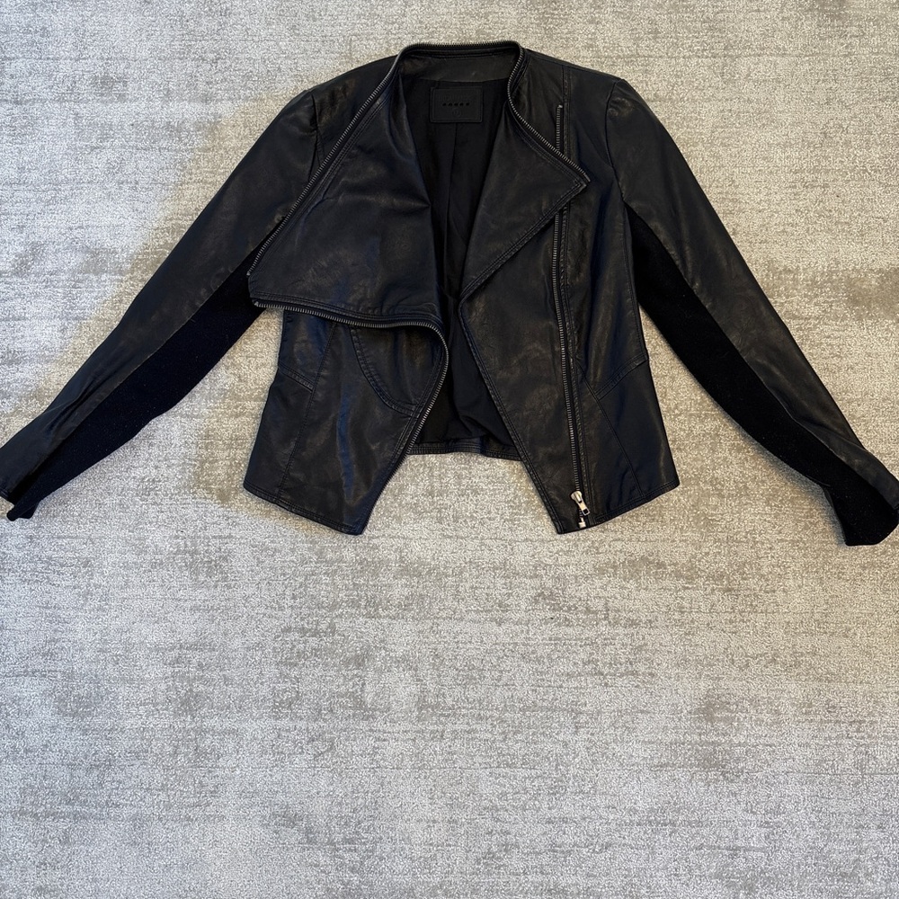 Black Leather Women's Jacket